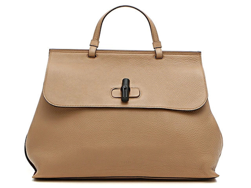 Gucci Bag Tote Shoulder Bamboo Daily Use Embossed Calfskin
